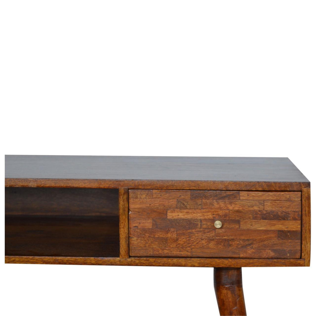 Mixed Writing Desk | Chestnut Finish | Practical Home Office Storage