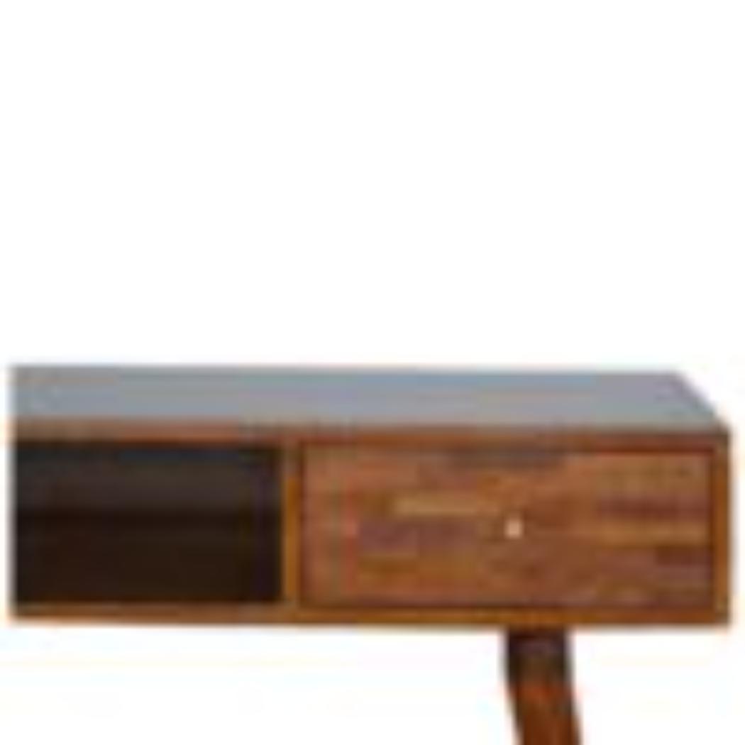Mixed Writing Desk | Chestnut Finish | Practical Home Office Storage