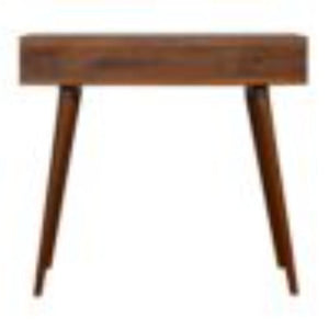 Mixed Writing Desk | Chestnut Finish | Practical Home Office Storage