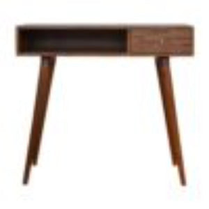 Mixed Writing Desk | Chestnut Finish | Practical Home Office Storage