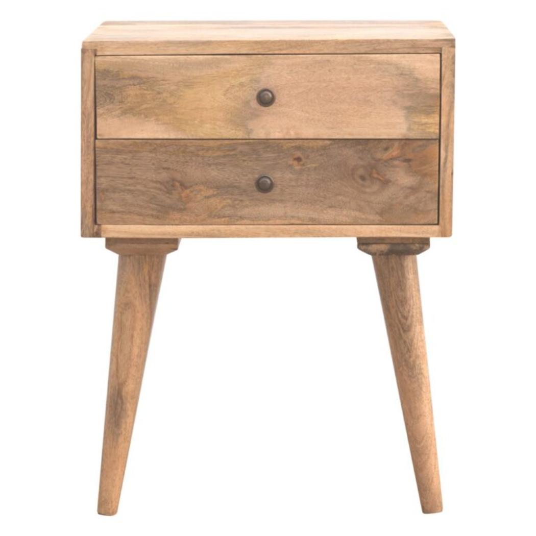 Modern Solid Wood Bedside Table | Contemporary Design | Bedroom Storage
