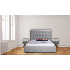 Modular Mango Wood Bedside Table | Grey & White 3-Drawer Design
