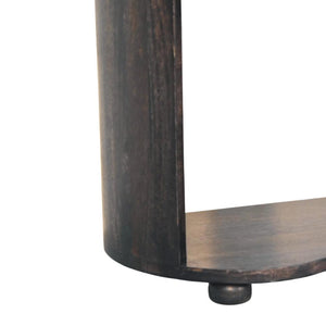 Monroe Bedside Table | Solid Mango Wood | Rounded Design | Modern Bedroom Storage