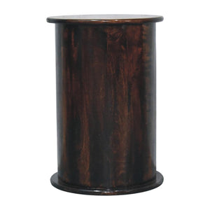 Monterey Drum Chest | Solid Mango Wood | Three Drawers | California Walnut Finish