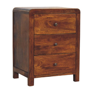 Naya Bedside Table | Solid Wood | Natural Bedroom Storage