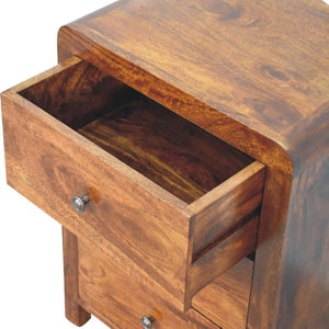 Naya Bedside Table | Solid Wood | Natural Bedroom Storage
