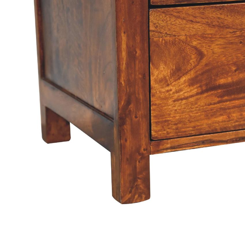 Naya Bedside Table | Solid Wood | Natural Bedroom Storage