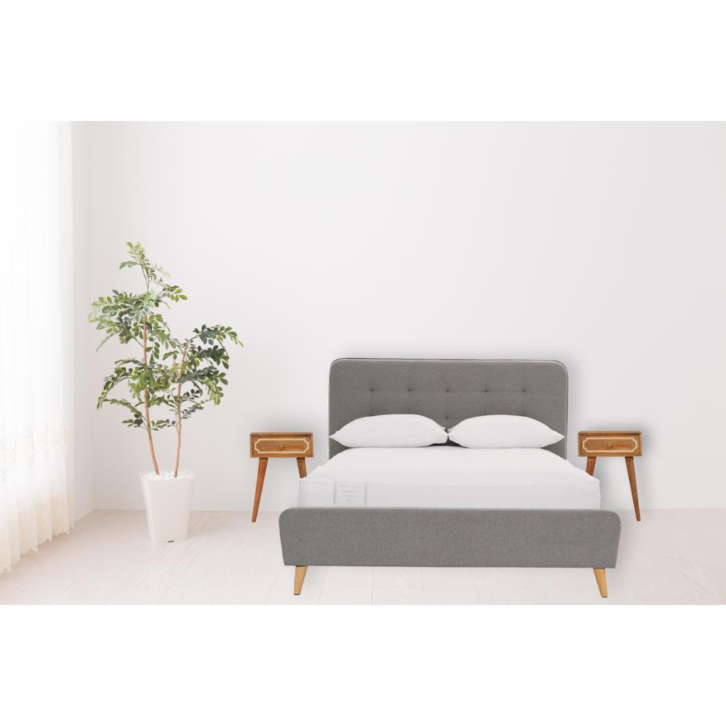 Nepal Bedside Table | Solid Mango Wood | Compact Bedroom Storage