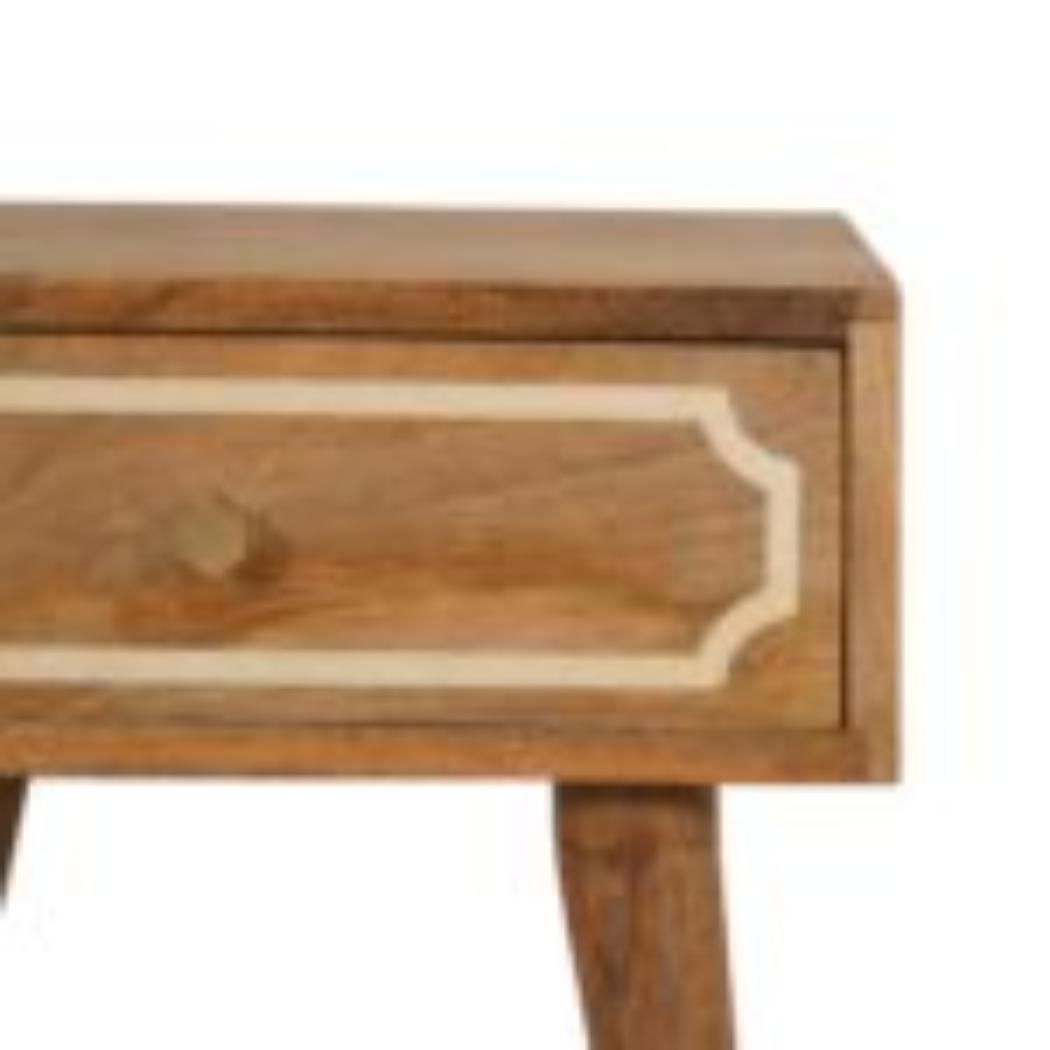 Nepal Bedside Table | Solid Mango Wood | Compact Bedroom Storage