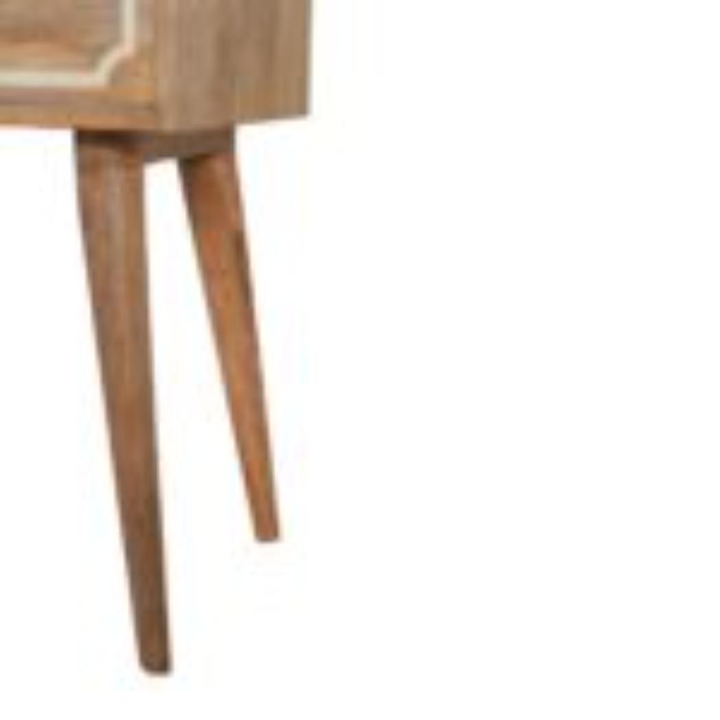 Nepal Bedside Table | Solid Mango Wood | Compact Bedroom Storage