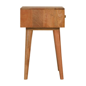 Nepal Bedside Table | Solid Mango Wood | Compact Bedroom Storage