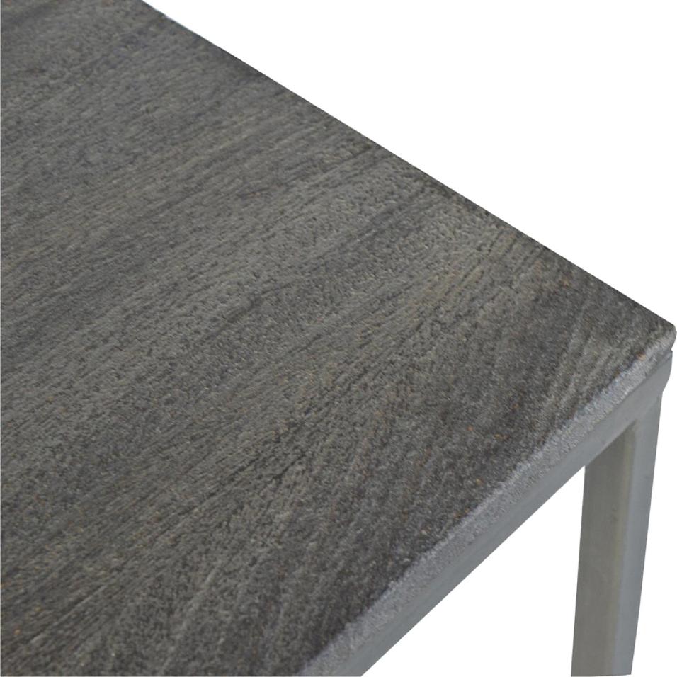 Nest of 3 Tables | Iron Base | Space-Saving Occasional Tables
