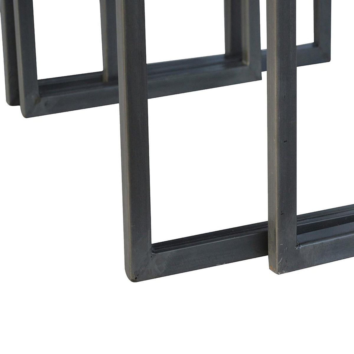 Nest of 3 Tables | Iron Base | Space-Saving Occasional Tables