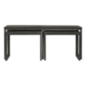 Nest of 3 Tables | Iron Base | Space-Saving Occasional Tables