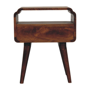 Newton Bedside Table | Solid Mango Wood | Chestnut Finish | 1 Drawer