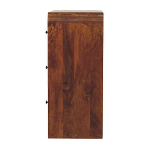 Newton Chest of Drawers | Solid Mango Wood | Chestnut Finish | 3 Drawers