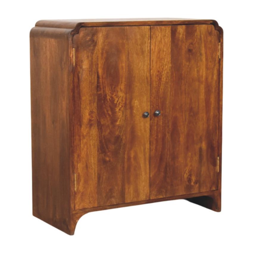 Newton Chestnut Cabinet | Warm Timber Storage | Versatile Living Room Furniture