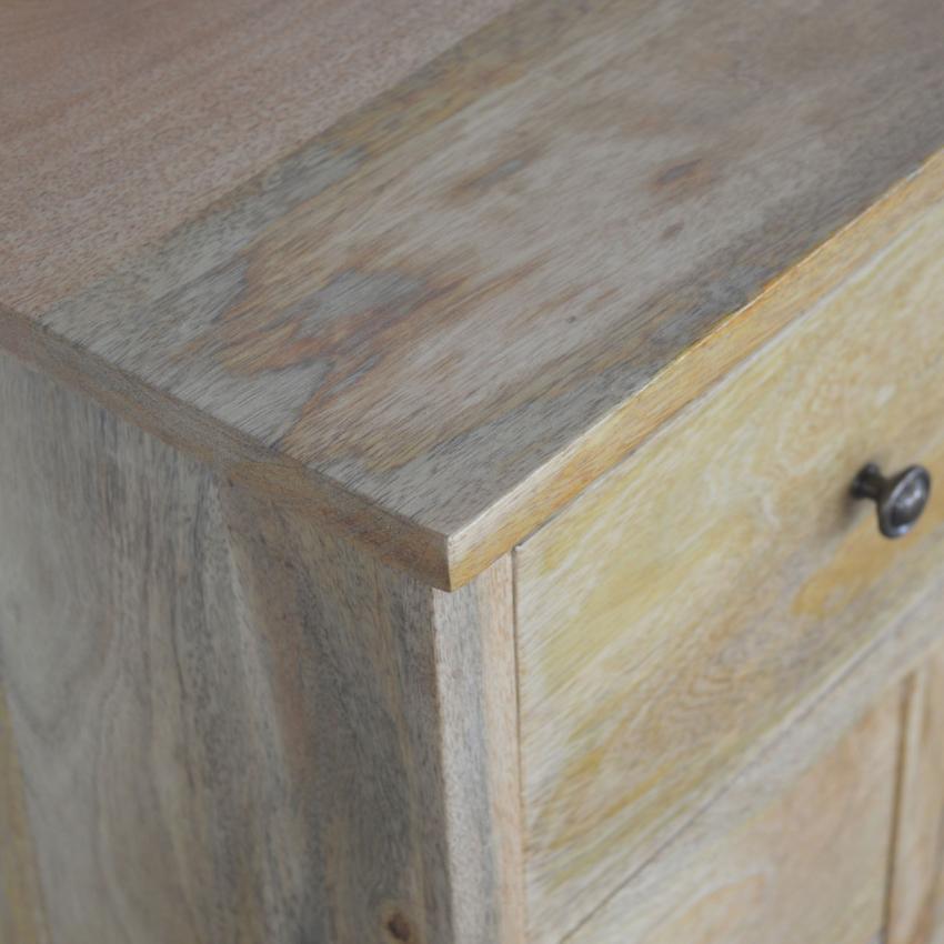 Nordic Chest of Drawers | Solid Mango Wood | Oak Finish | 8 Drawer Storage Dresser