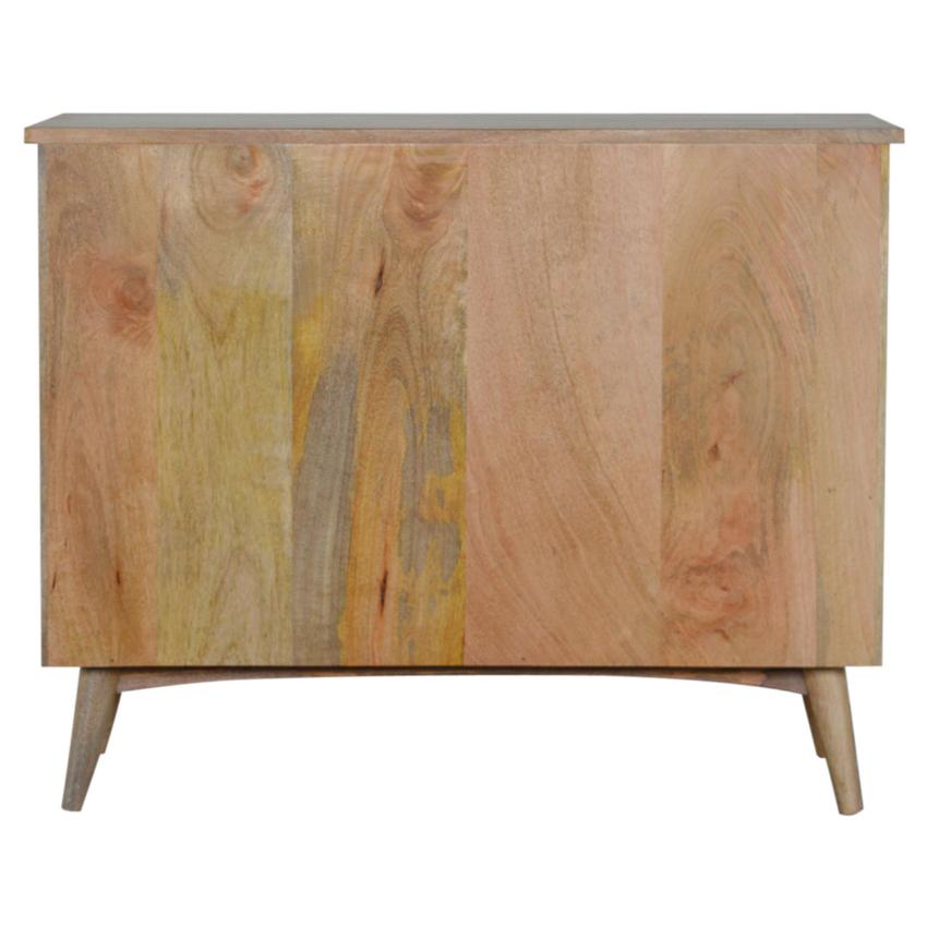 Nordic Chest of Drawers | Solid Mango Wood | Oak Finish | 8 Drawer Storage Dresser