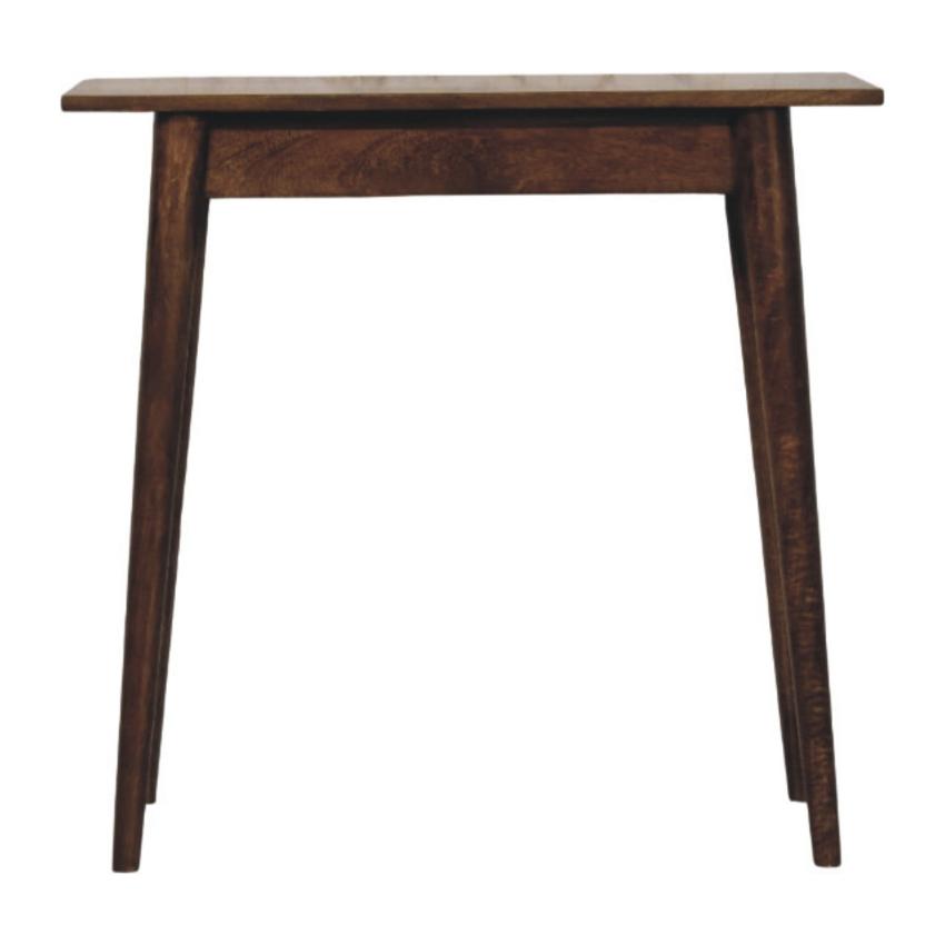 Nordic Classic Grey Writing Desk | Solid Wood Study Table
