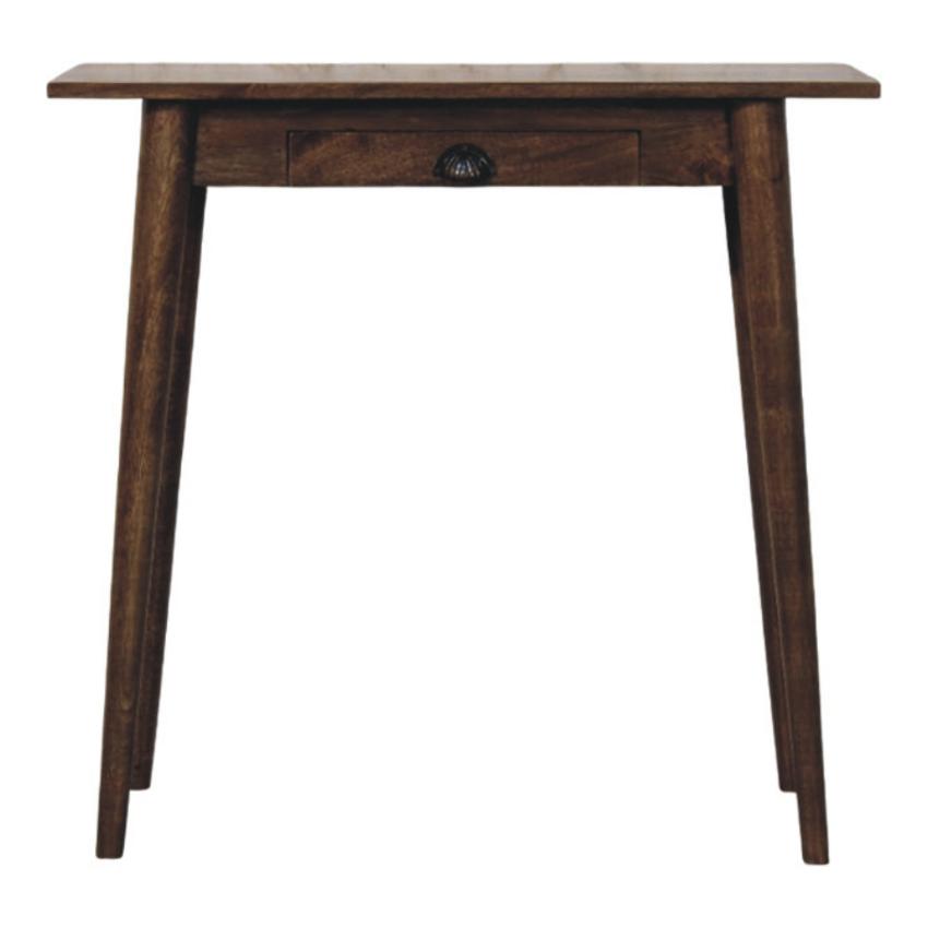 Nordic Classic Grey Writing Desk | Solid Wood Study Table