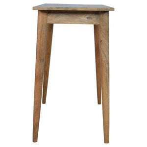 Nordic Mango Wood Writing Desk | 2 Drawers | Shell Handles