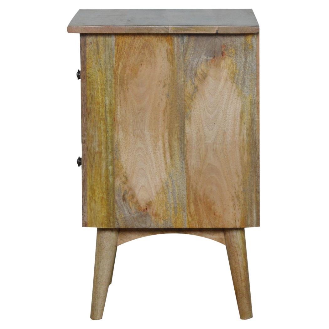 Nordic Style 2 Drawer Bedside Table | Minimalist Design | Bedroom Storage