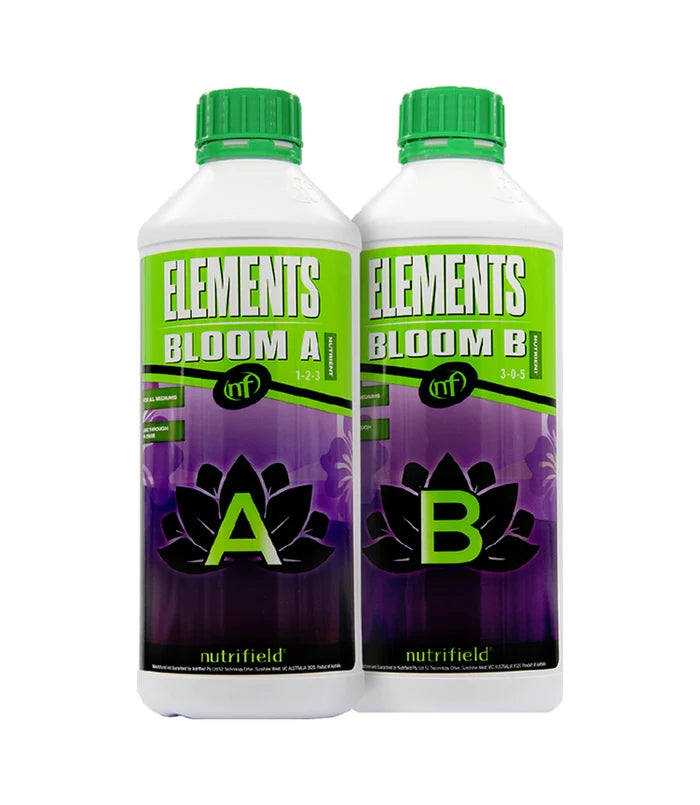 Nutrifield Elements Bloom A&B 1L | Two-Part Flowering Base Nutrient
