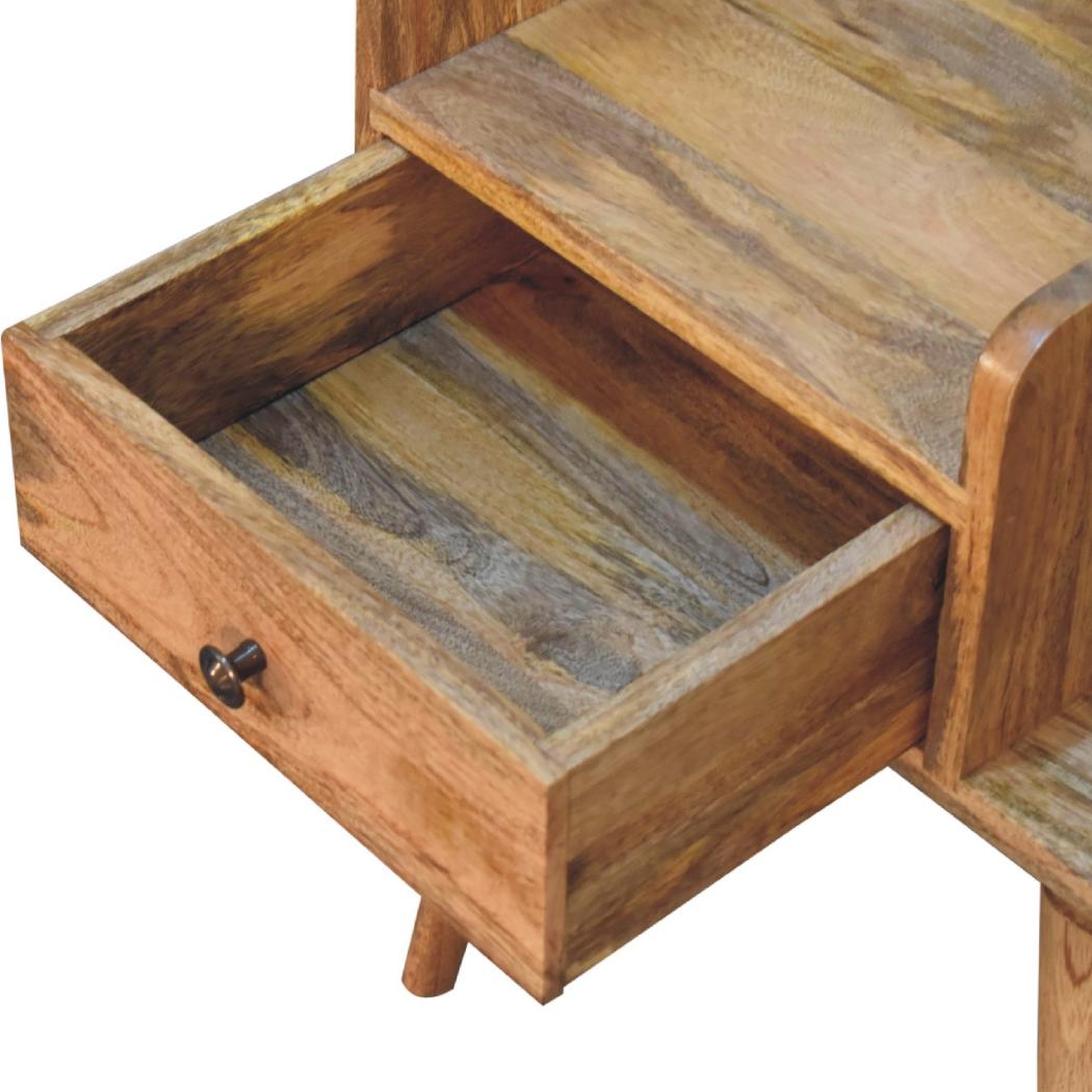Oak-Inspired Collective Bedside | Solid Mango Wood | Artisan-Crafted Design