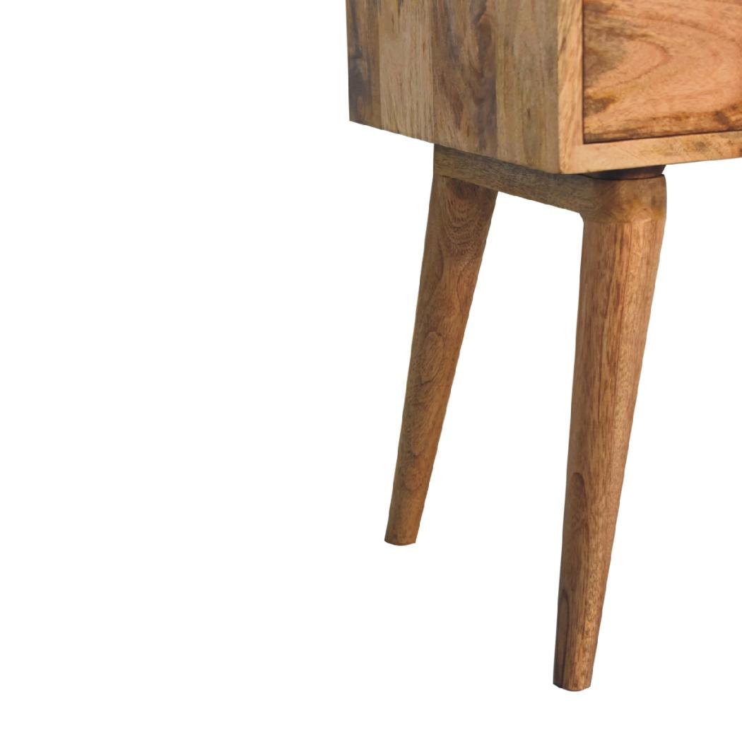 Oak-Inspired Collective Bedside | Solid Mango Wood | Artisan-Crafted Design