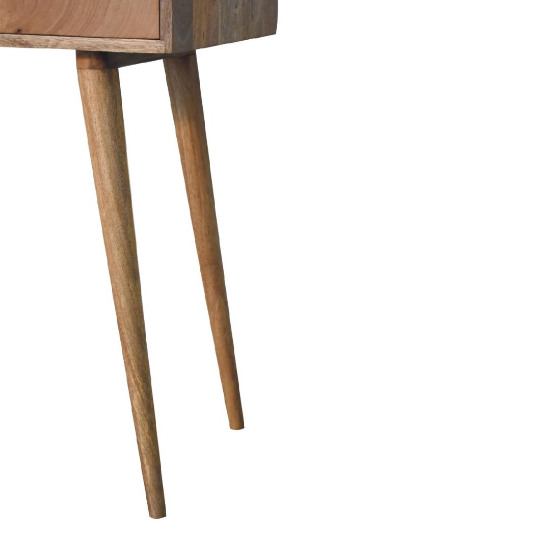 Oak-Inspired Dressing Table | Solid Mango Wood | Natural Finish | Bedroom Vanity