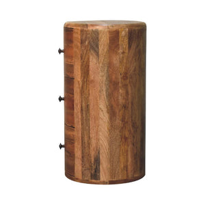 Oak-Inspired Drum Chest | Solid Mango Wood | Rounded Drum Profile