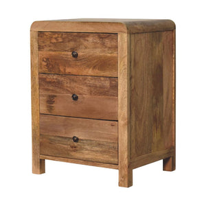 Oak-Inspired Naya Bedside | Solid Mango Wood | Artisan-Crafted Design