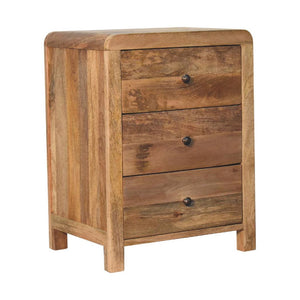 Oak-Inspired Naya Bedside | Solid Mango Wood | Artisan-Crafted Design
