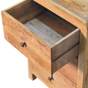 Oak-Inspired Naya Bedside | Solid Mango Wood | Artisan-Crafted Design