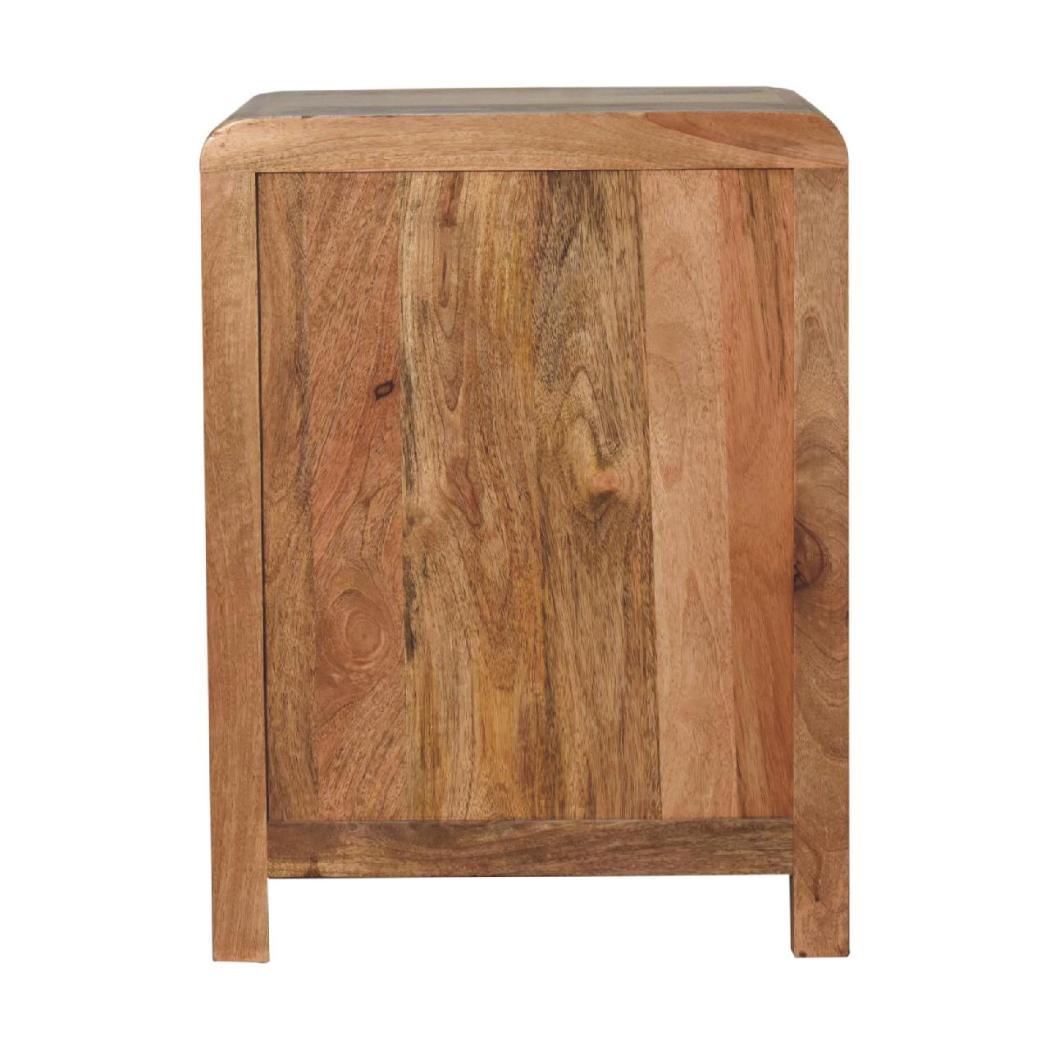 Oak-Inspired Naya Bedside | Solid Mango Wood | Artisan-Crafted Design