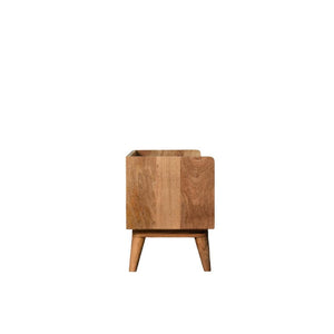 Oak-Inspired Nordic Storage Bench | Solid Mango Wood | Nordic-Inspired Design