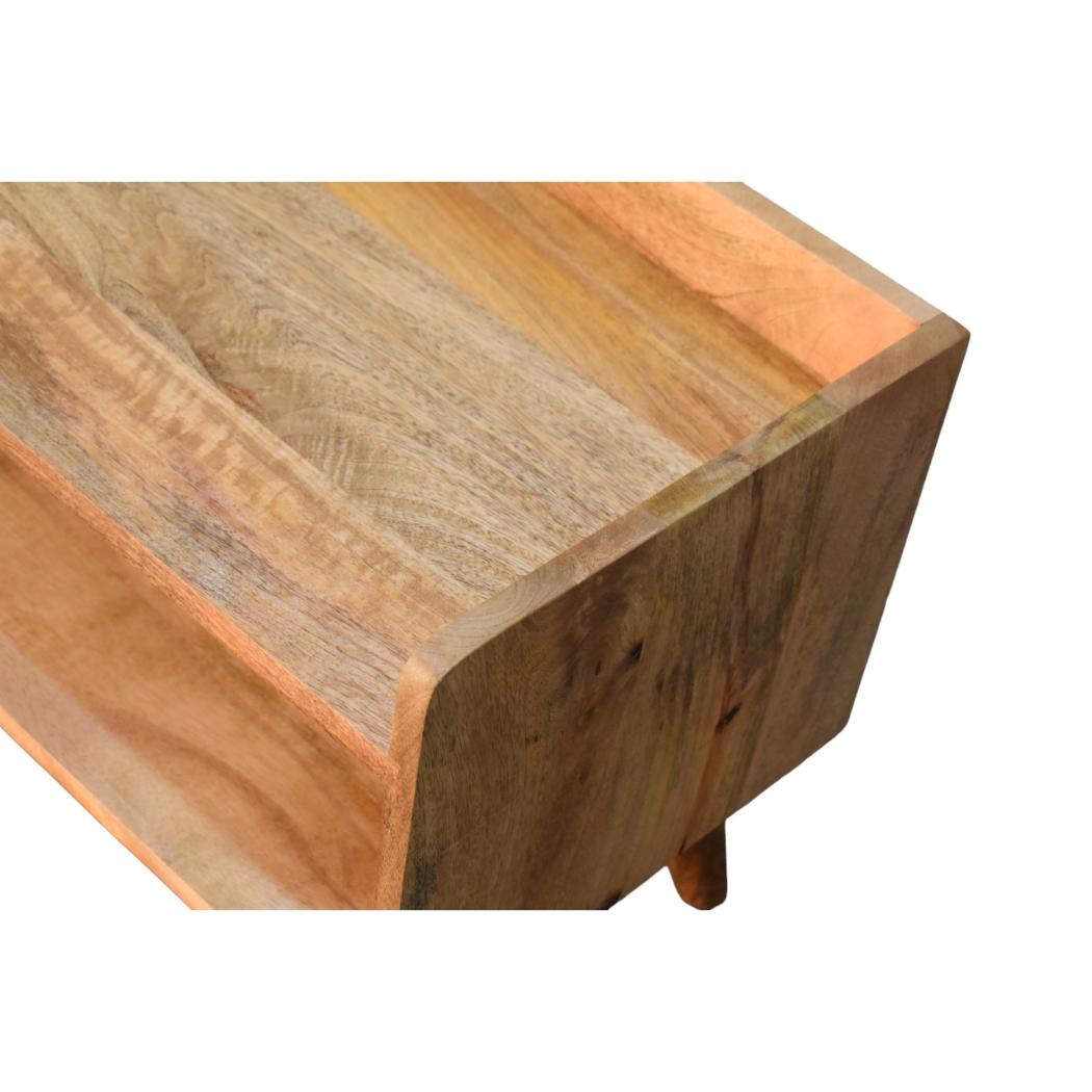 Oak-Inspired Nordic Storage Bench | Solid Mango Wood | Nordic-Inspired Design