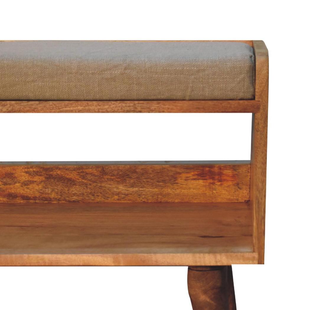 Oak-Inspired Nordic Storage Bench With Mud Linen | Nordic-Inspired Design