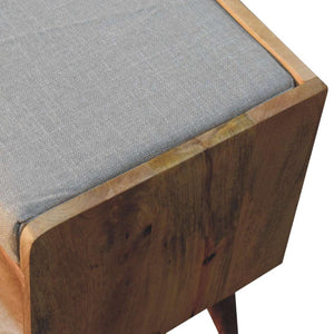 Oak-Inspired Nordic Storage Bench With Mud Linen | Nordic-Inspired Design