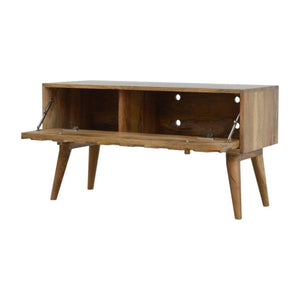 Oak-ish Diamond Bench | Geometric Detail | Versatile Home Seating