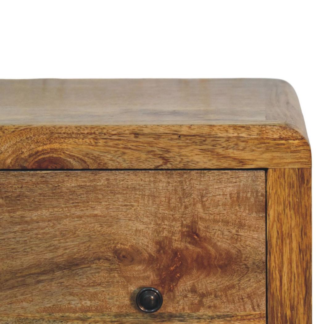 Oakish Three-Drawer Chest | Compact Bedroom Storage