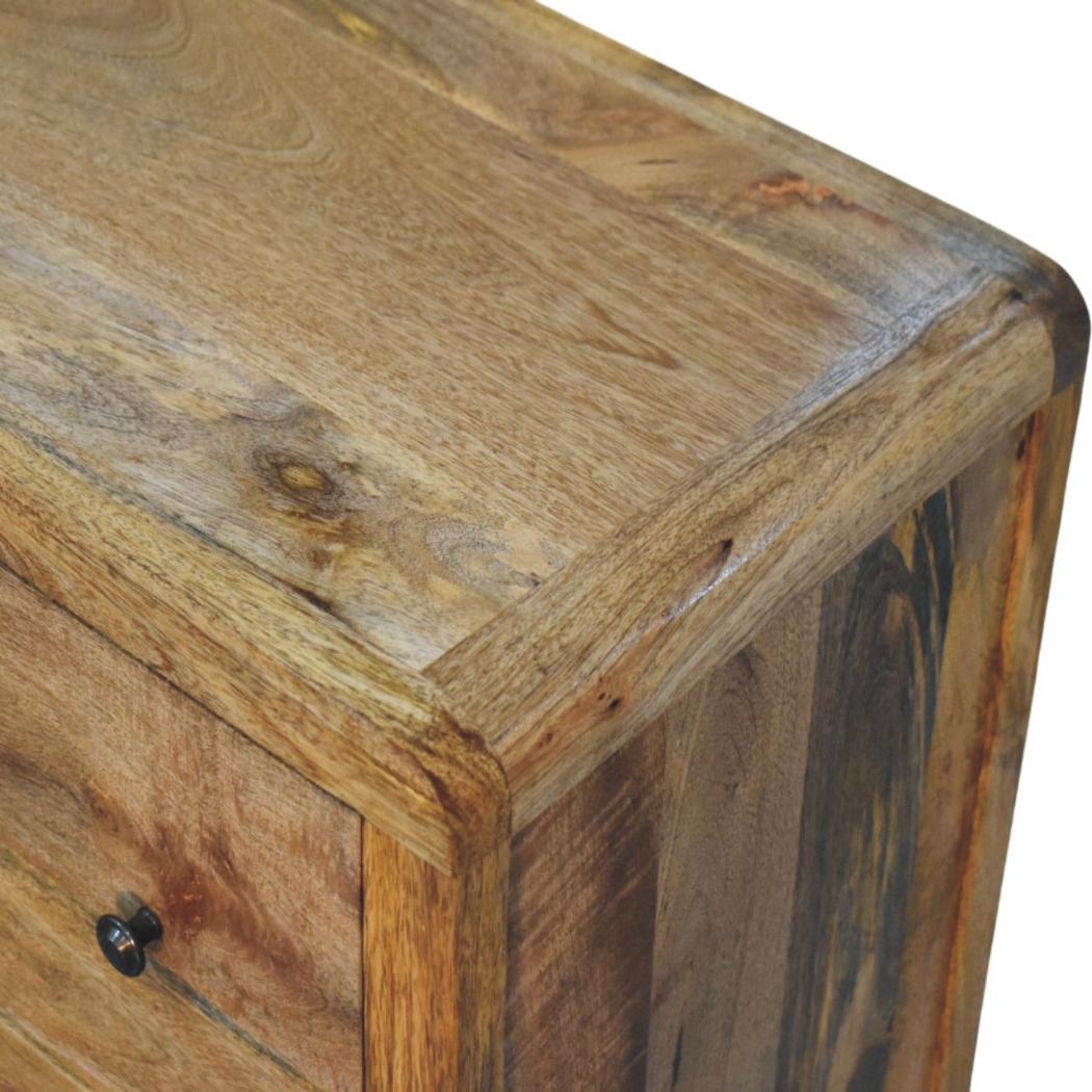 Oakish Three-Drawer Chest | Compact Bedroom Storage