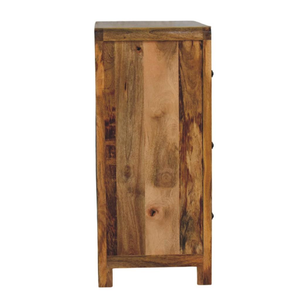 Oakish Three-Drawer Chest | Compact Bedroom Storage