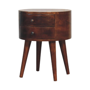 Odyssey Bedside | Solid Mango Wood | Natural Wood Finish | Artisan-Crafted Design