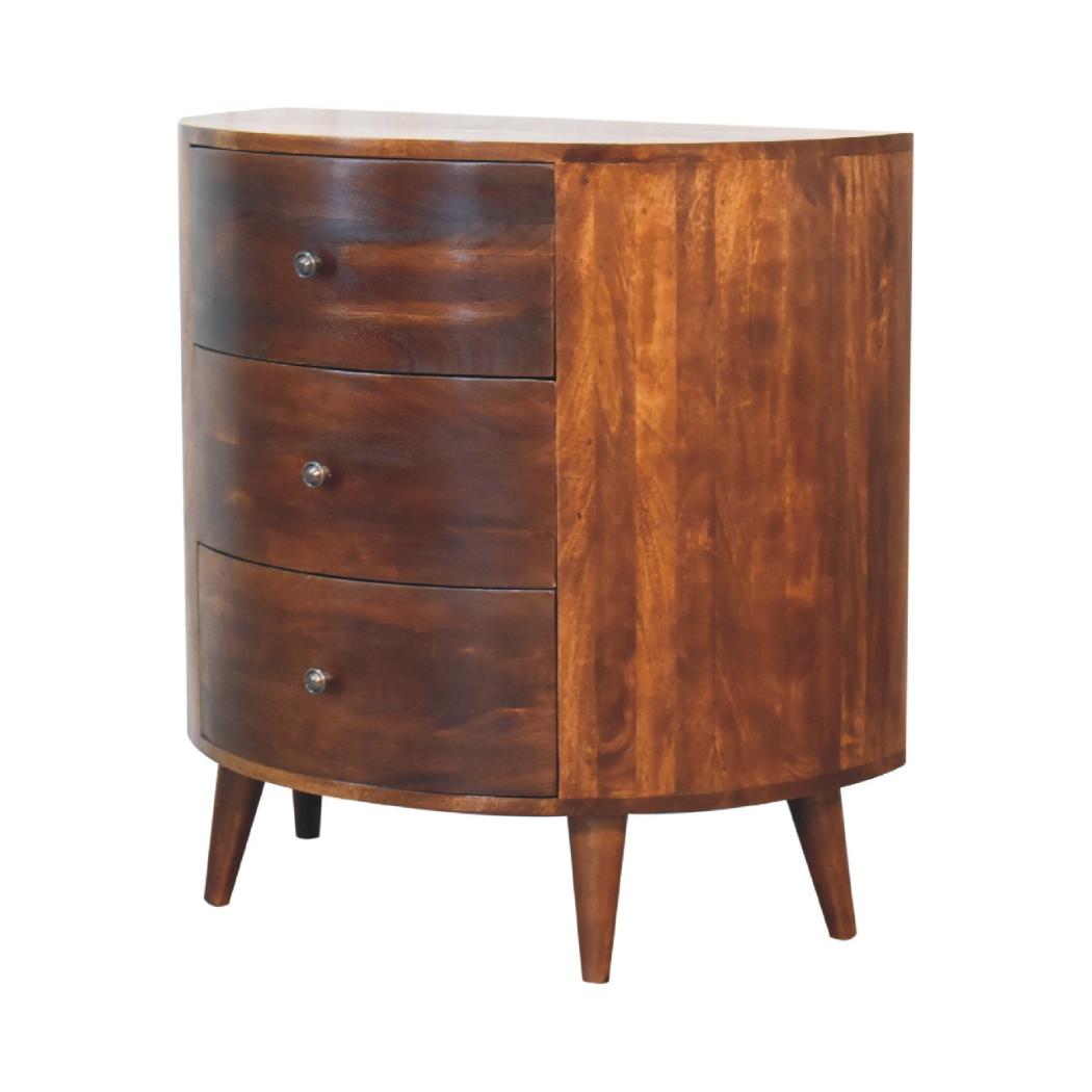 Odyssey Chest | Solid Mango Wood | Natural Wood Finish | Artisan-Crafted Design