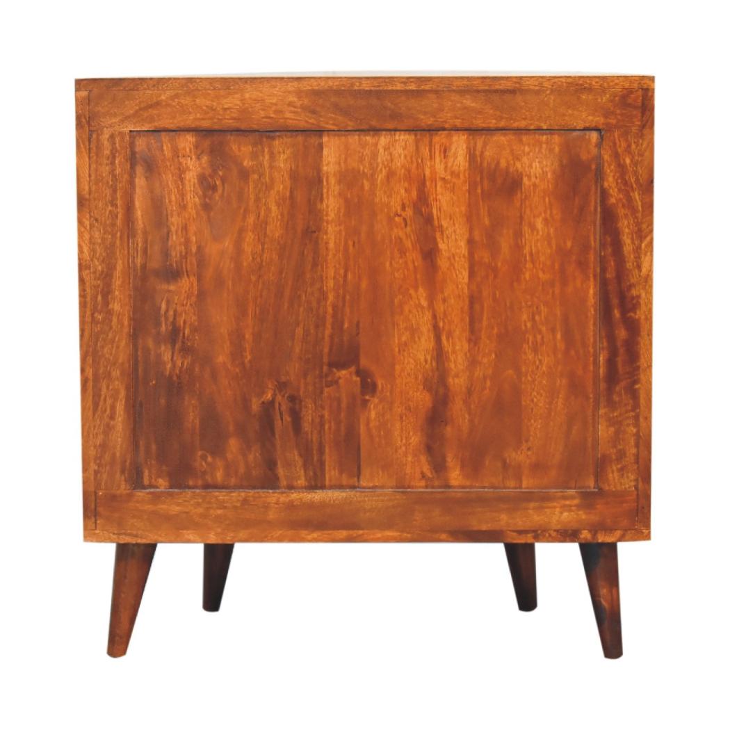 Odyssey Chest | Solid Mango Wood | Natural Wood Finish | Artisan-Crafted Design