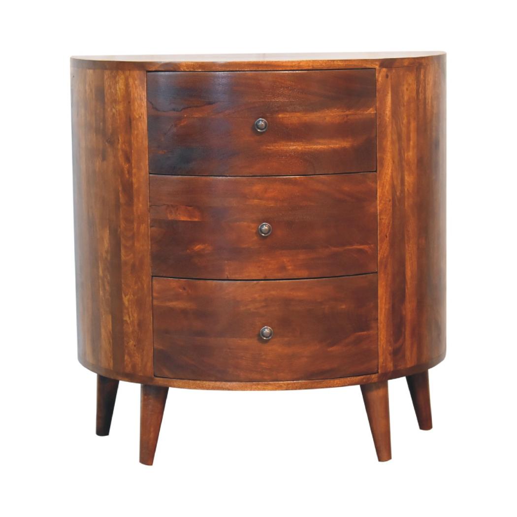 Odyssey Chest | Solid Mango Wood | Natural Wood Finish | Artisan-Crafted Design