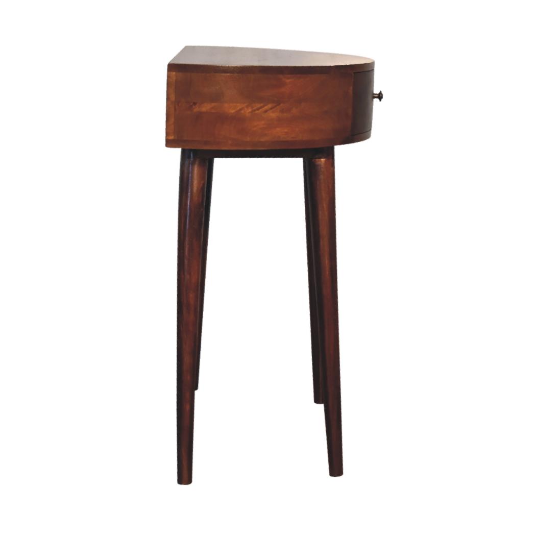 Odyssey Console Table | Solid Mango Wood | Natural Wood Finish | Artisan-Crafted Design