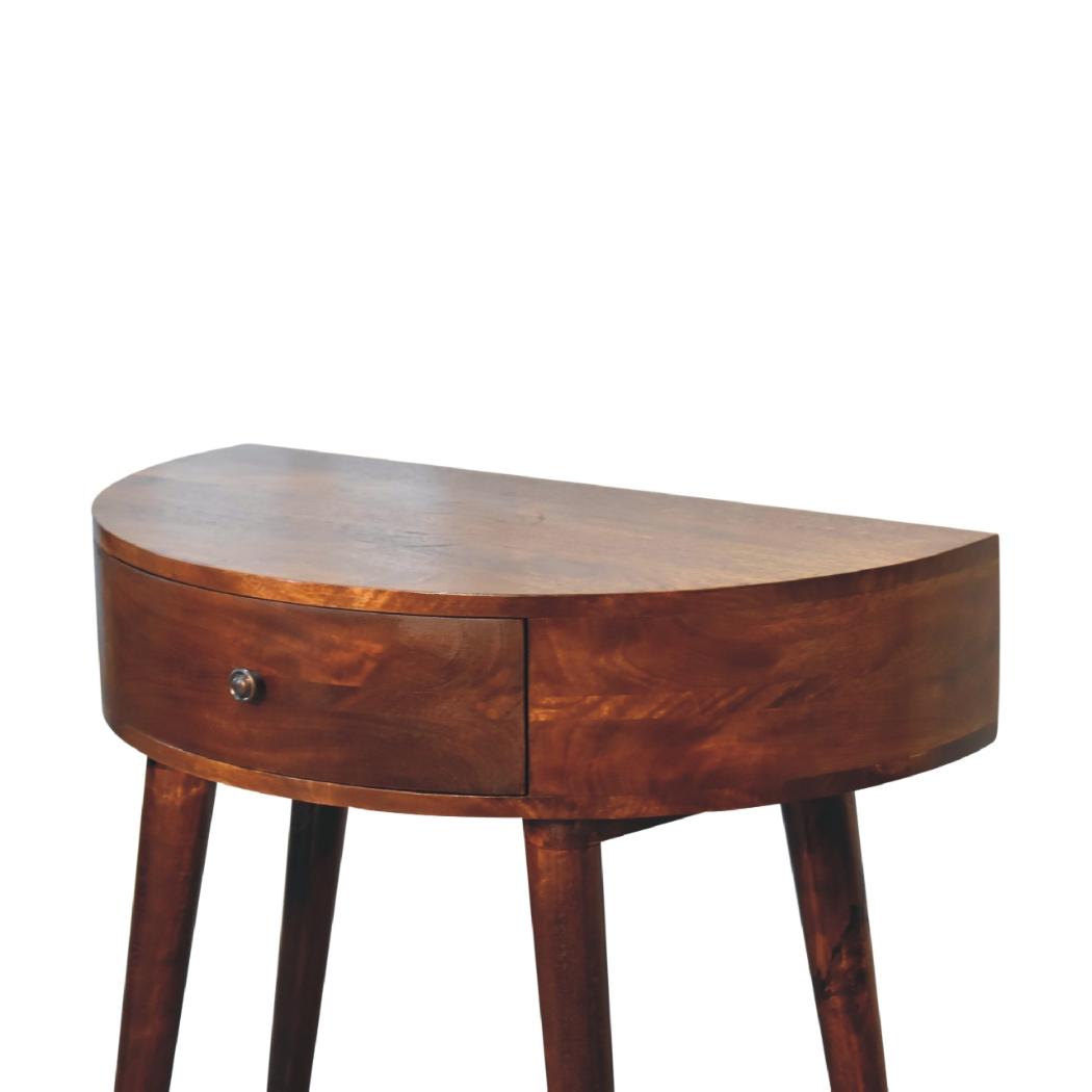 Odyssey Console Table | Solid Mango Wood | Natural Wood Finish | Artisan-Crafted Design